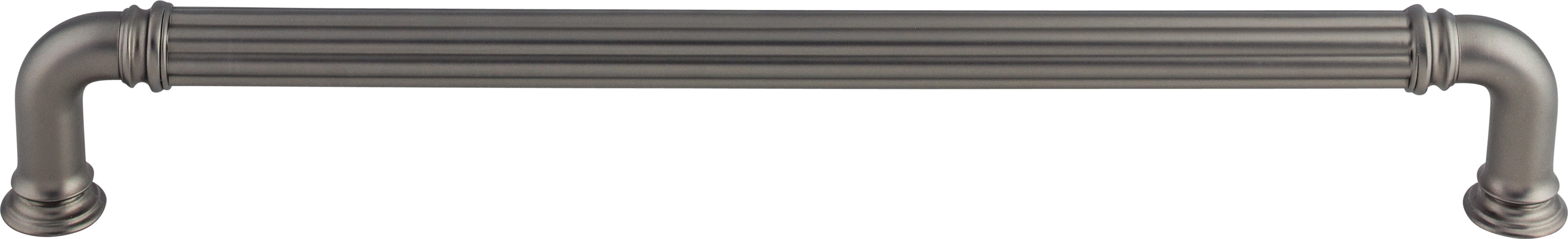Top Knobs Reeded Series 18"(457mm) CC Appliance Pull, Ash Gray