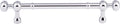 Top Knobs Somerset Weston Series 7"(178mm) CC Pull, Polished Chrome