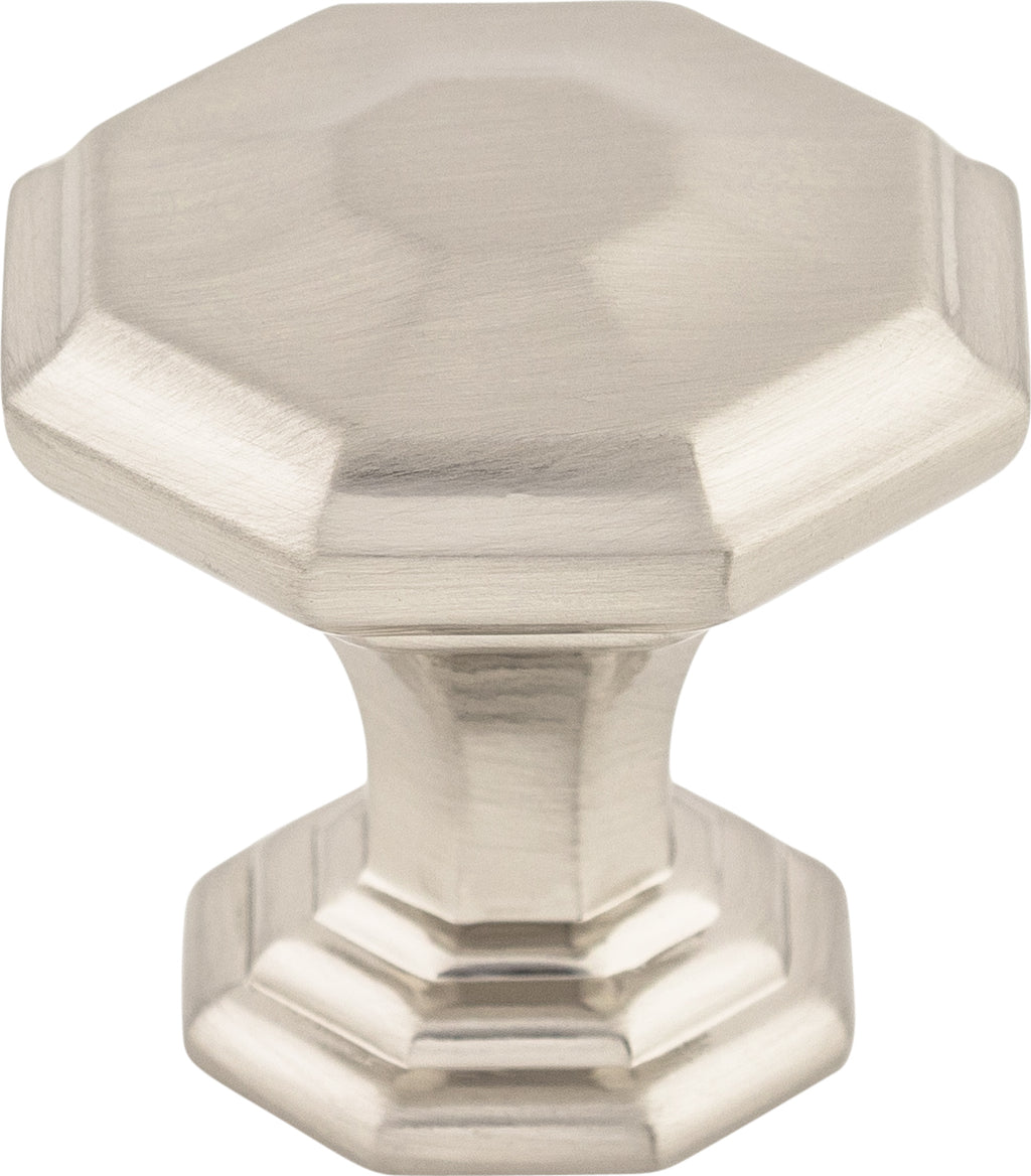 Top Knobs Chalet Series 1-1/8"L Knob, Brushed Satin Nickel