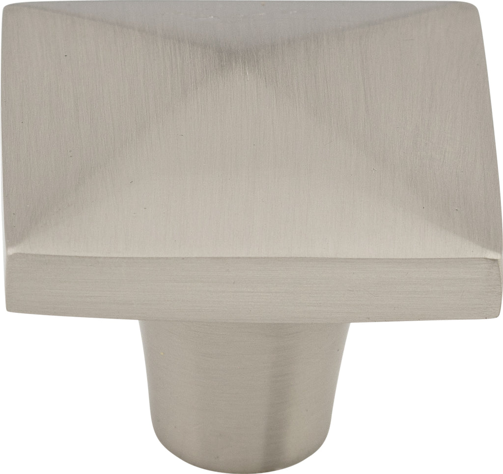 Top Knobs Aspen II Square Series 1-1/2"L Knob, Brushed Satin Nickel