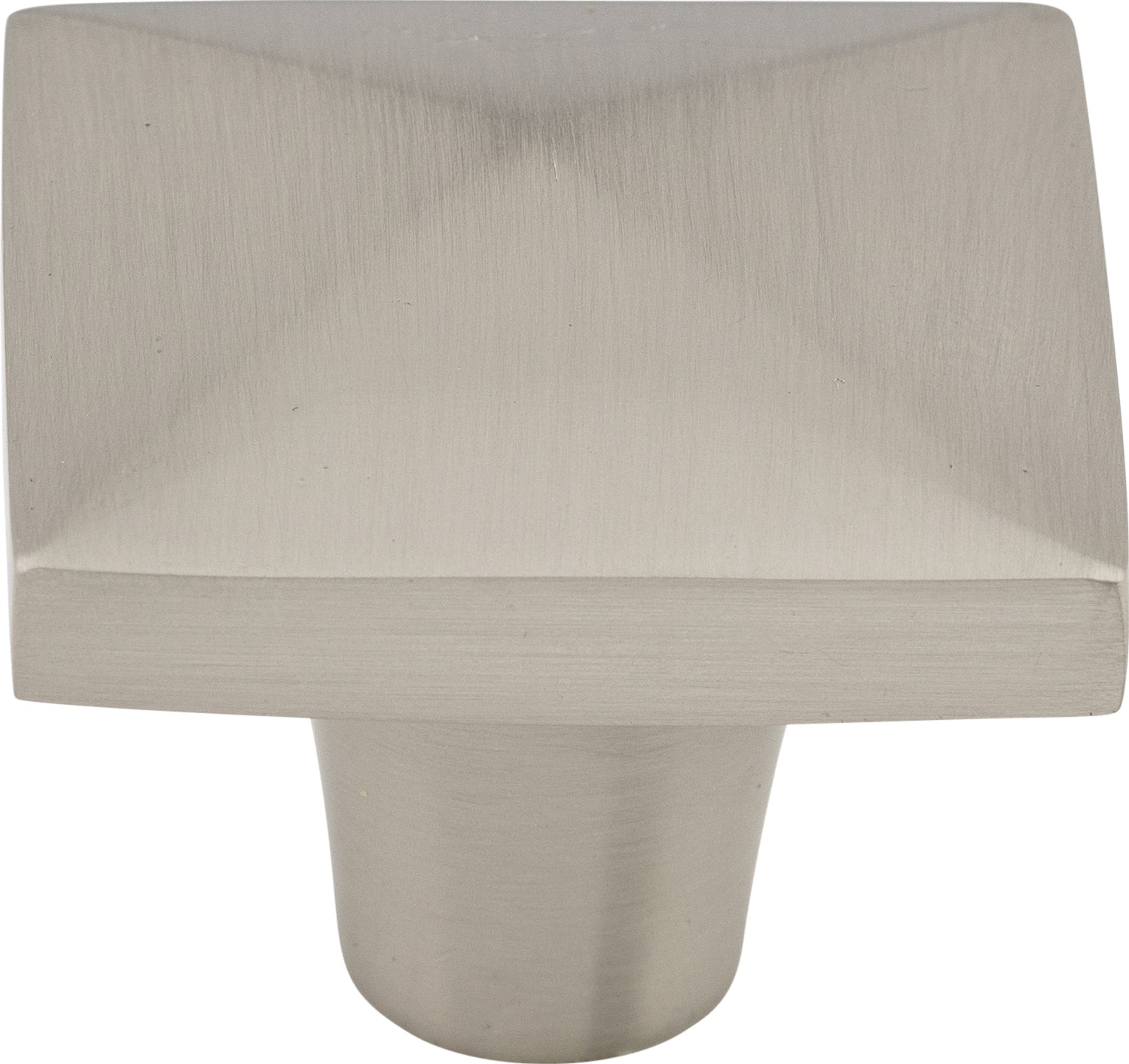 Top Knobs Aspen II Square Series 1-1/2"L Knob, Brushed Satin Nickel