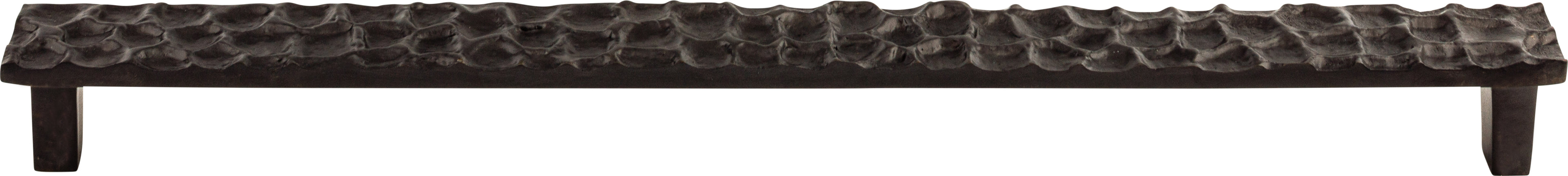 Top Knobs Cobblestone Series 12-9/16"(319mm) CC Pull, Coal Black