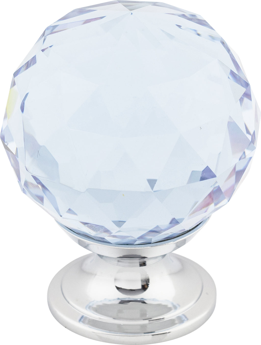 Top Knobs Light Blue Crystal Series 1-3/8"L Knob, 