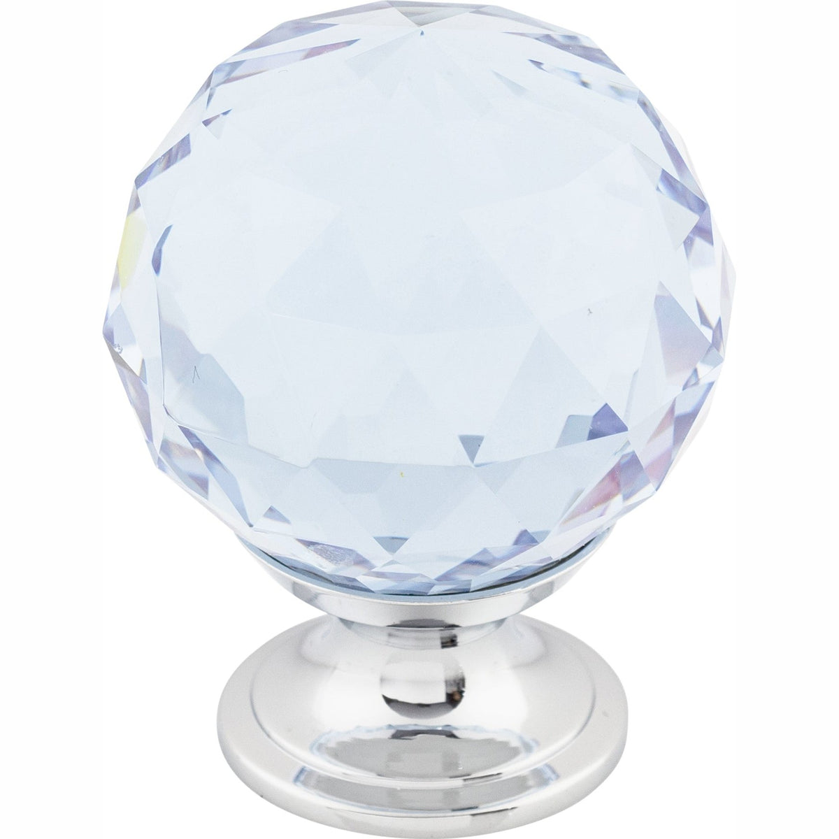 Top Knobs Light Blue Crystal Series 1-3/8"L Knob, 
