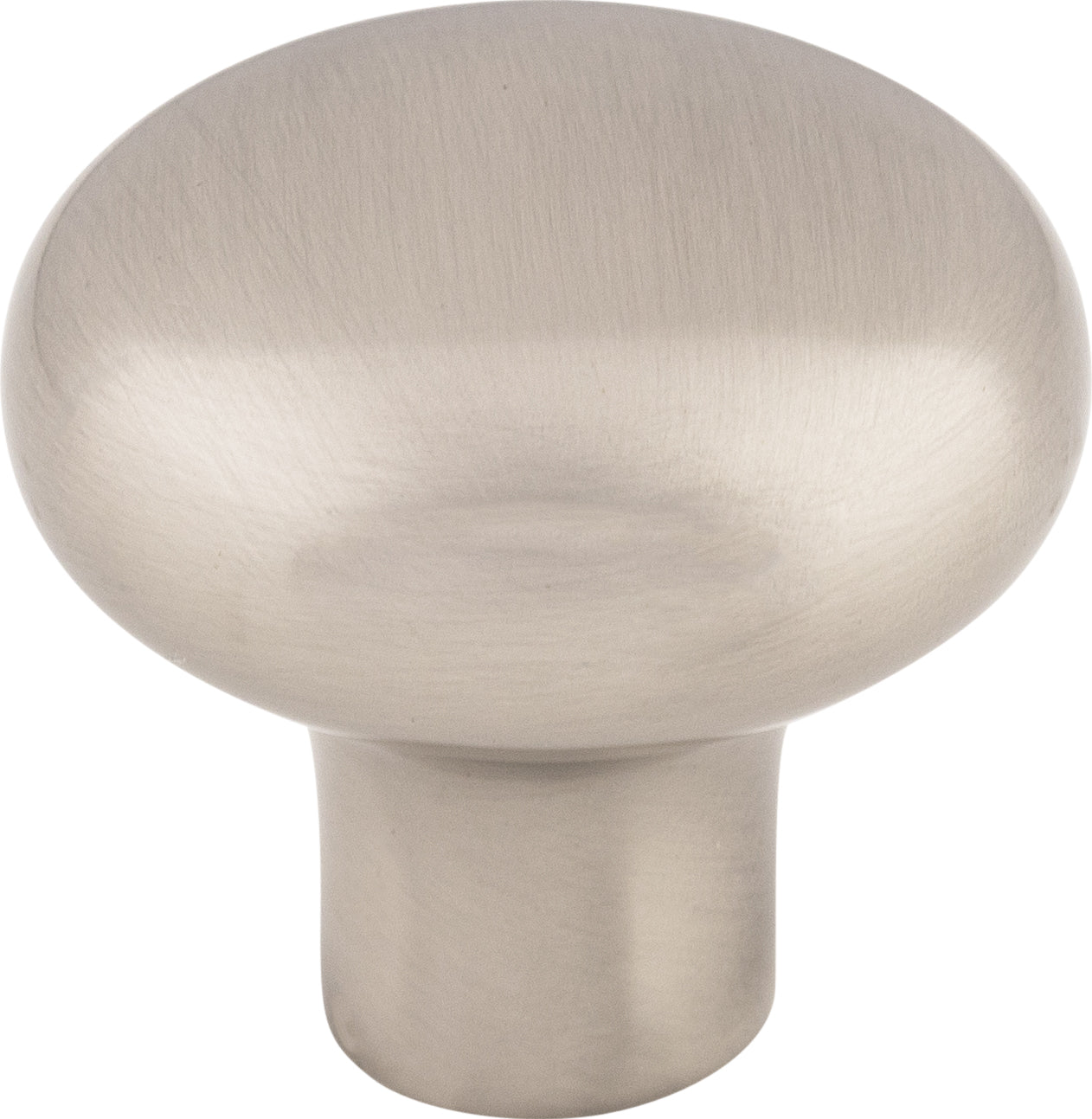 Top Knobs Aspen II Round Series 1-3/8"L Knob, Brushed Satin Nickel