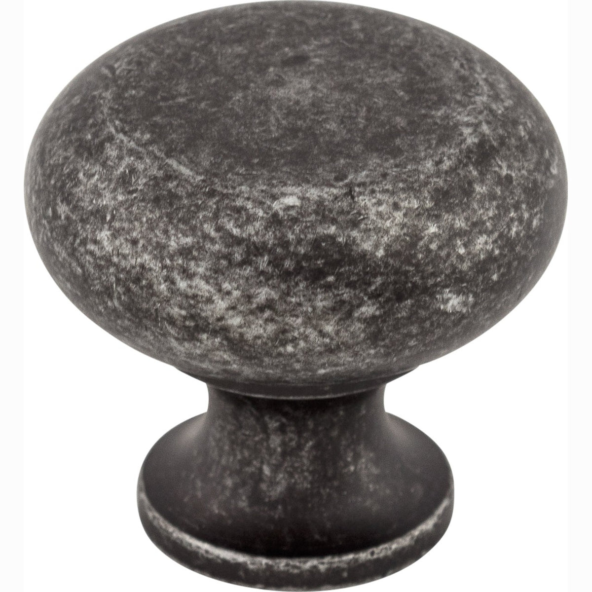 Top Knobs Flat Series 1-1/4"L Knob, Black Iron