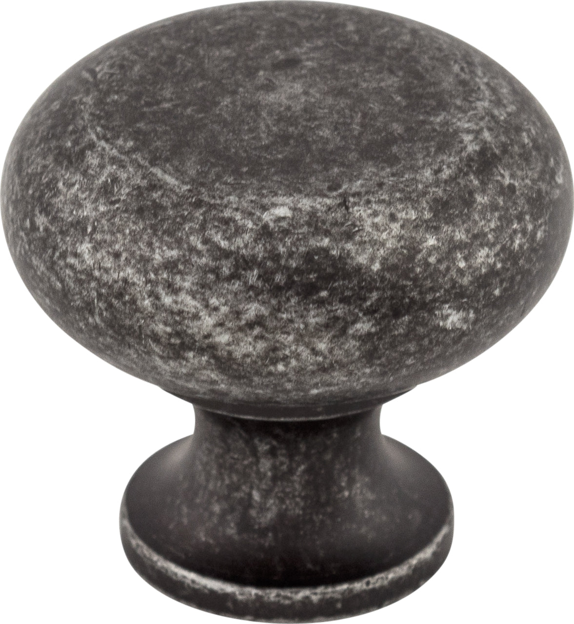 Top Knobs Flat Series 1-1/4"L Knob, Black Iron