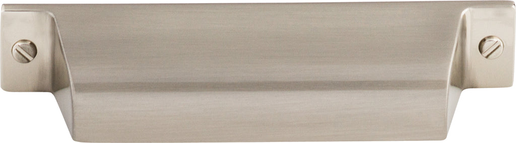 Top Knobs Channing Series 3-3/4"(95mm) CC Cup Pull, Brushed Satin Nickel