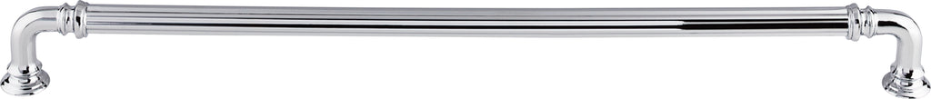 Top Knobs Reeded Series 12"(304mm) CC Pull, Polished Chrome