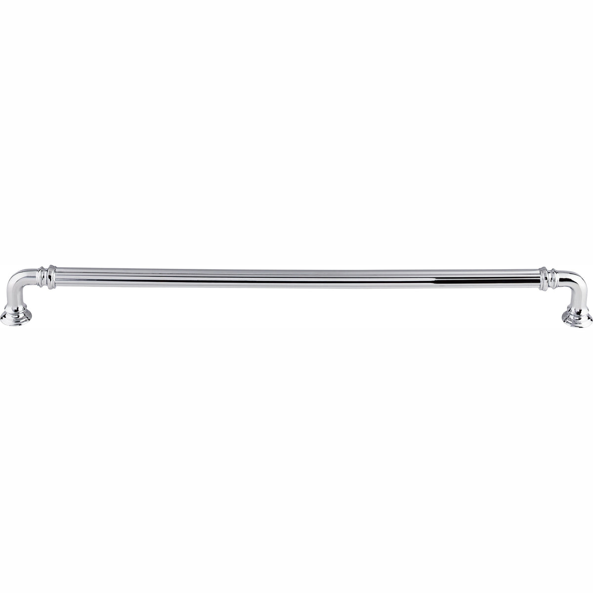 Top Knobs Reeded Series 12"(304mm) CC Pull, Polished Chrome