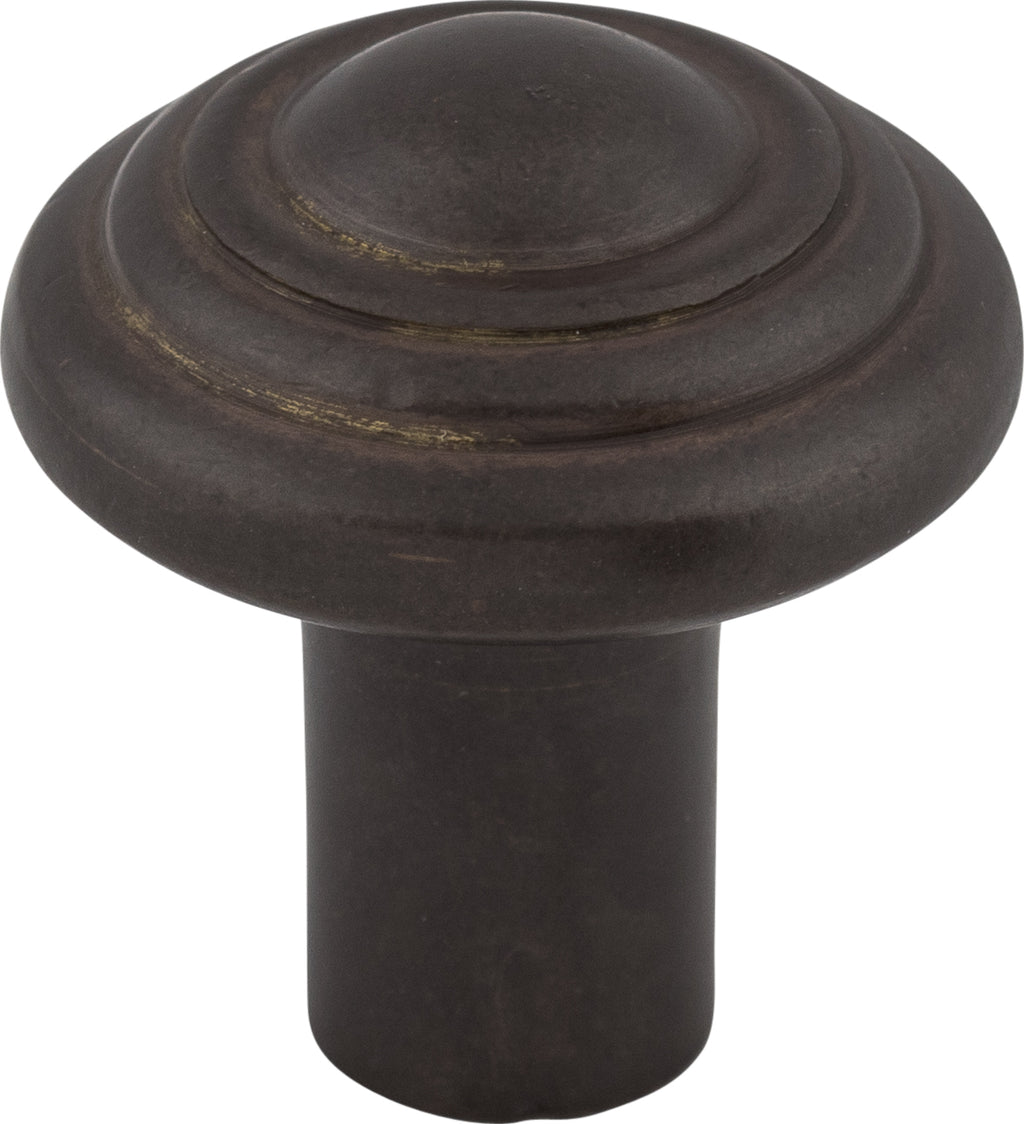 Top Knobs Aspen Button Series 1-1/4"L Knob, Medium Bronze
