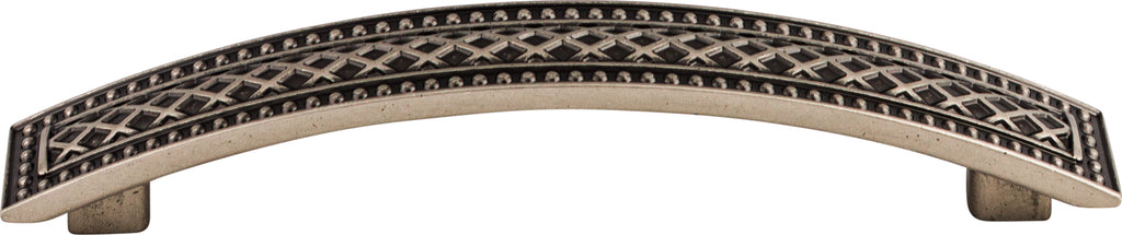 Top Knobs Trevi Series 5"(127mm) CC Crest Pull, Pewter Antique