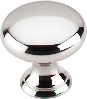Top Knobs Mushroom Series 15/16"L Knob, Polished Nickel