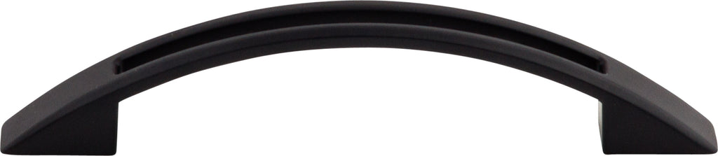 Top Knobs Tango Series 3-3/4"(95mm) CC Cut Out Pull, Flat Black