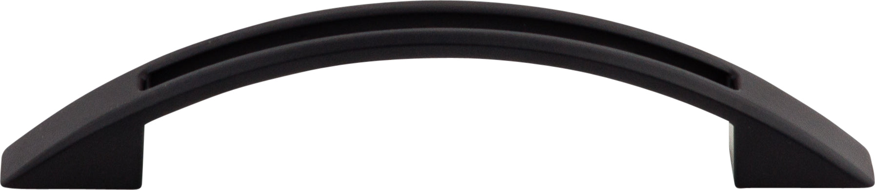Top Knobs Tango Series 3-3/4"(95mm) CC Cut Out Pull, Flat Black