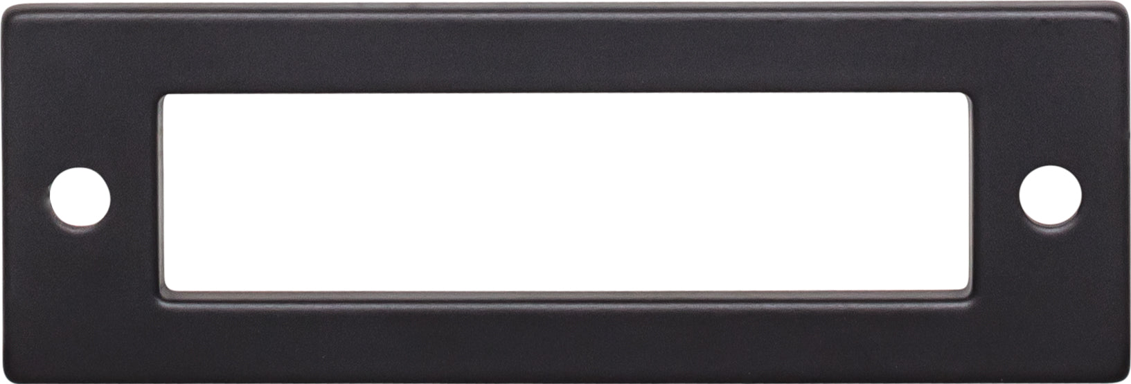 Top Knobs Hollin Series 3"(76mm) CC Backplate, Flat Black