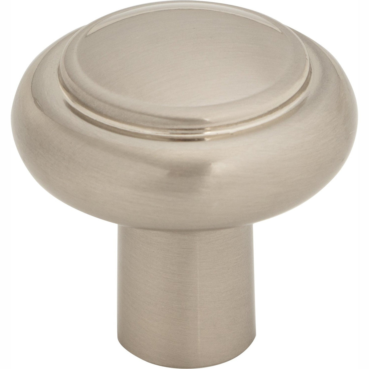 Top Knobs Clarence Series 1-1/4"L Knob, Brushed Satin Nickel