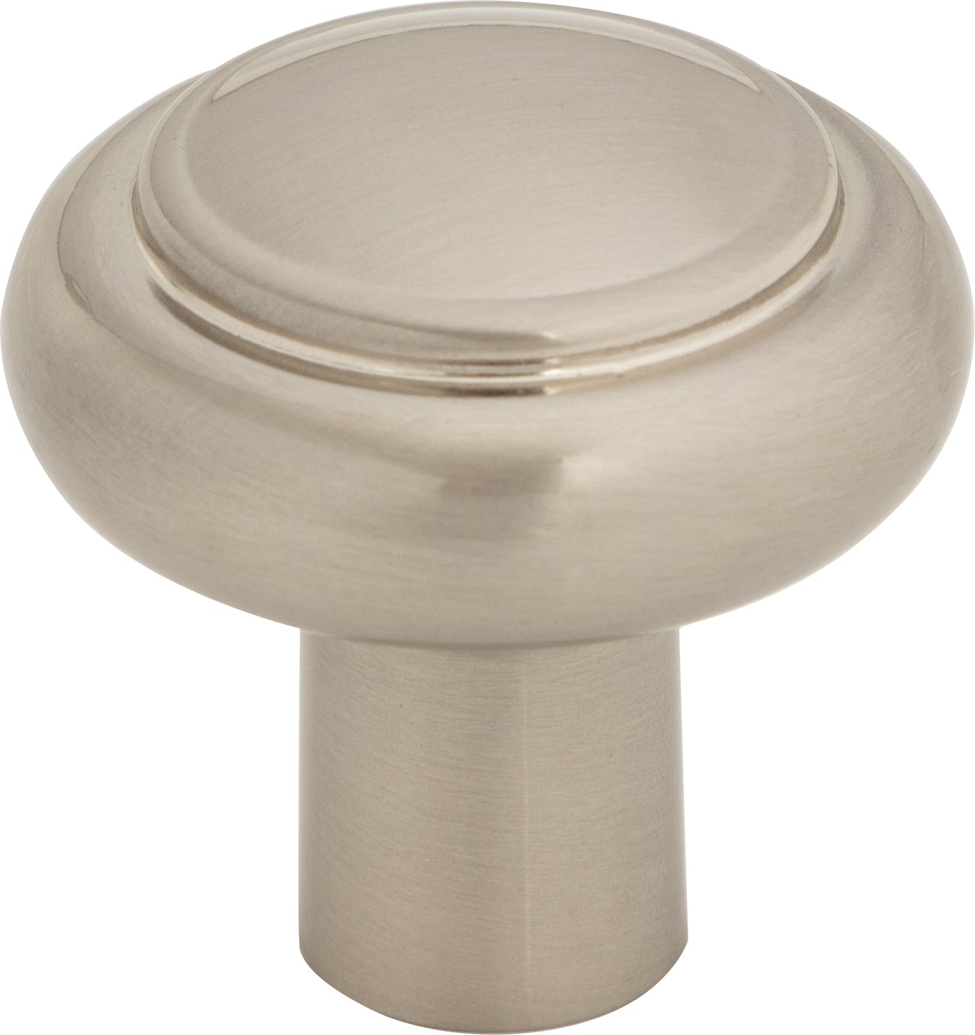 Top Knobs Clarence Series 1-1/4"L Knob, Brushed Satin Nickel