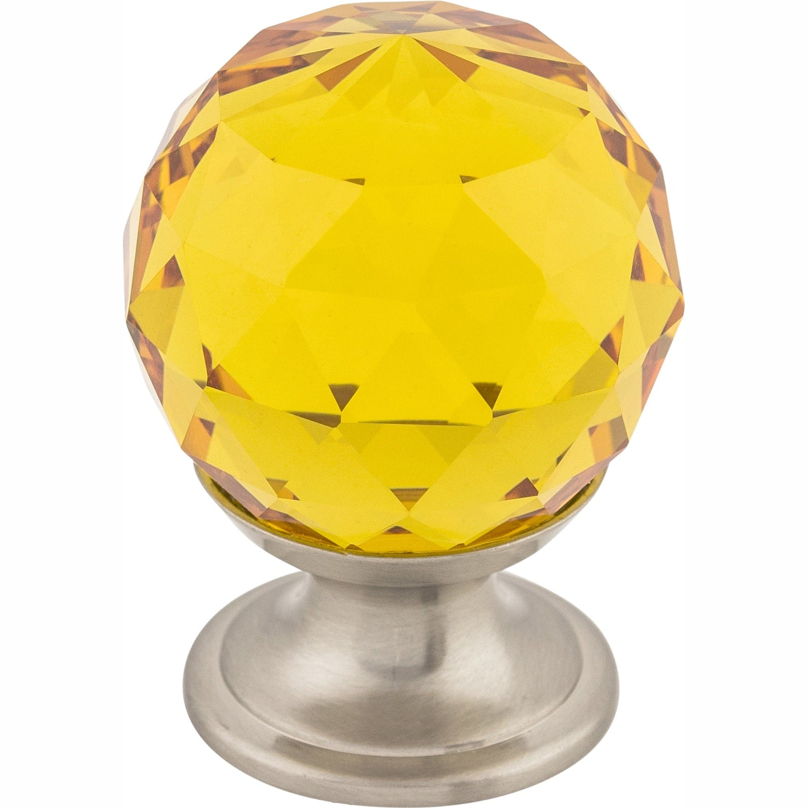 Top Knobs Amber Crystal Series 1-1/8"L Knob, 