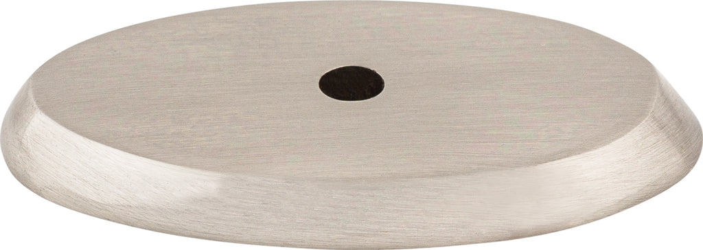 Top Knobs Aspen II Backplate Series 1-3/4"L Oval, Brushed Satin Nickel