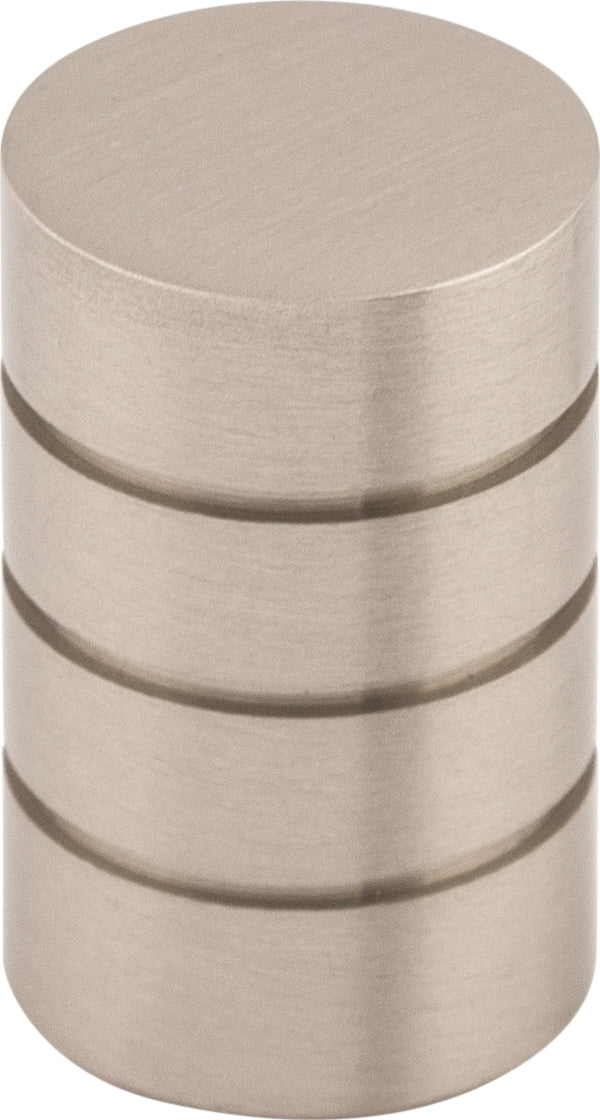 Top Knobs Stacked Series 5/8"L Knob, Brushed Satin Nickel