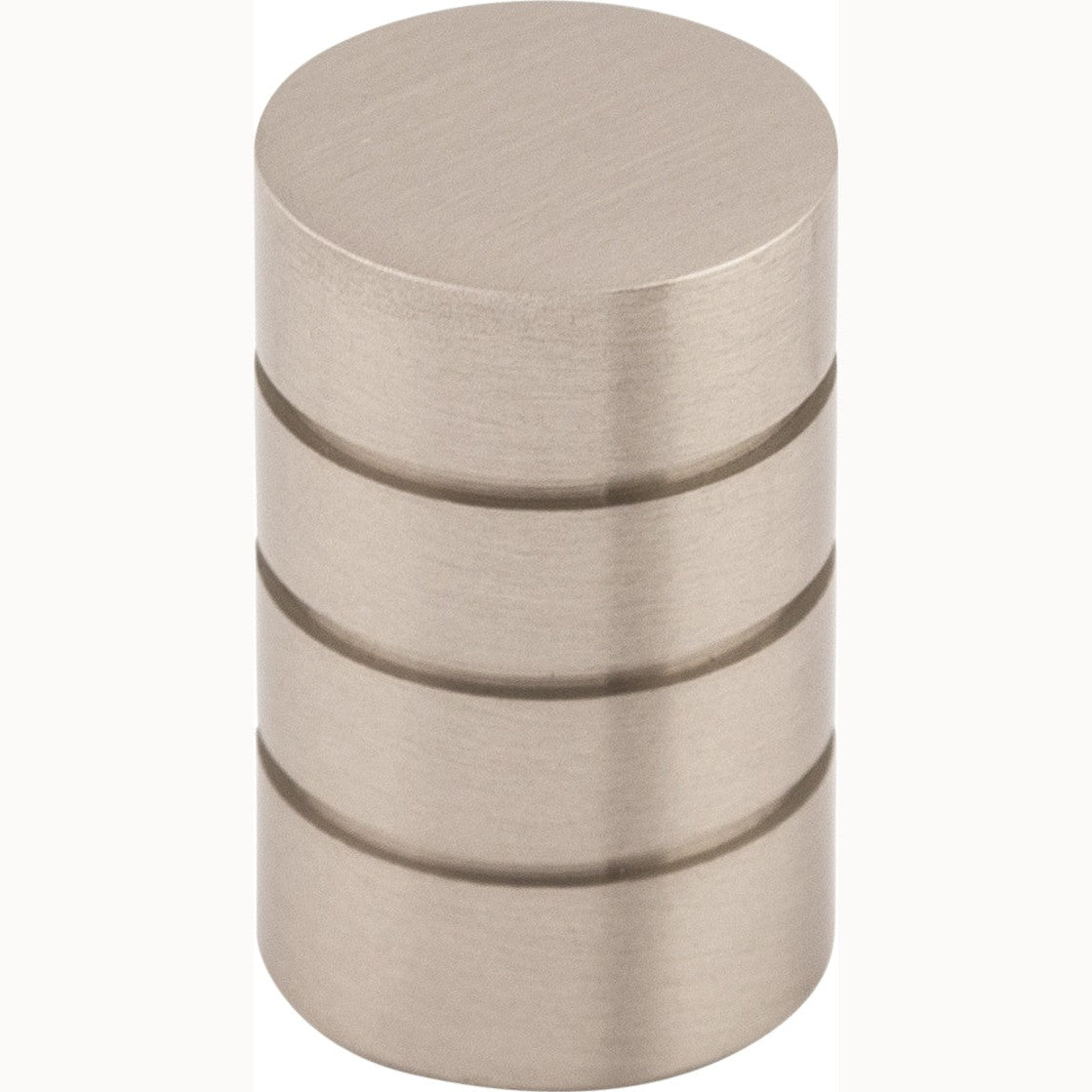 Top Knobs Stacked Series 5/8"L Knob, Brushed Satin Nickel