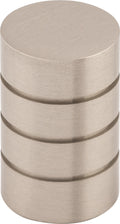 Top Knobs Stacked Series 5/8"L Knob, Brushed Satin Nickel