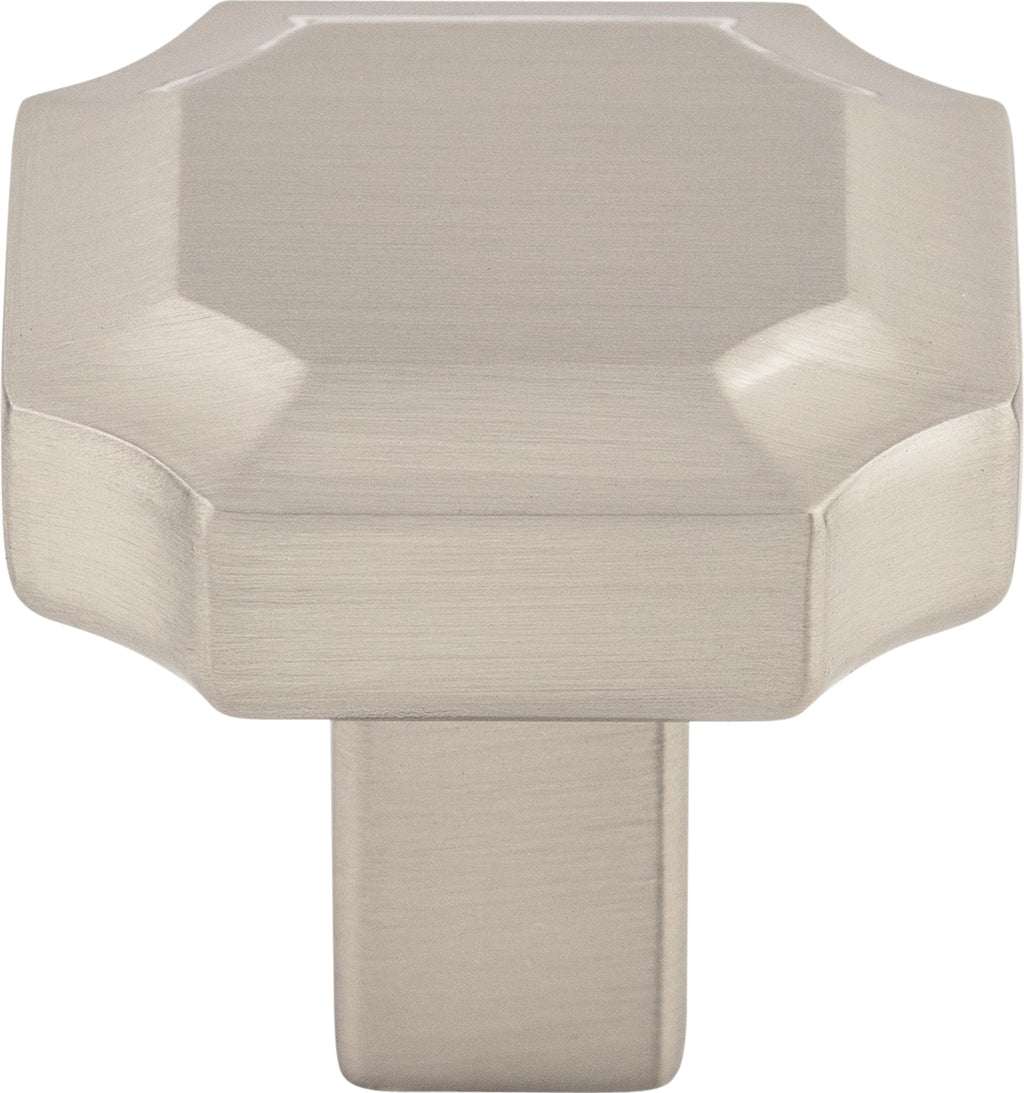 Top Knobs Davenport Series 1-1/4"L Knob, Brushed Satin Nickel