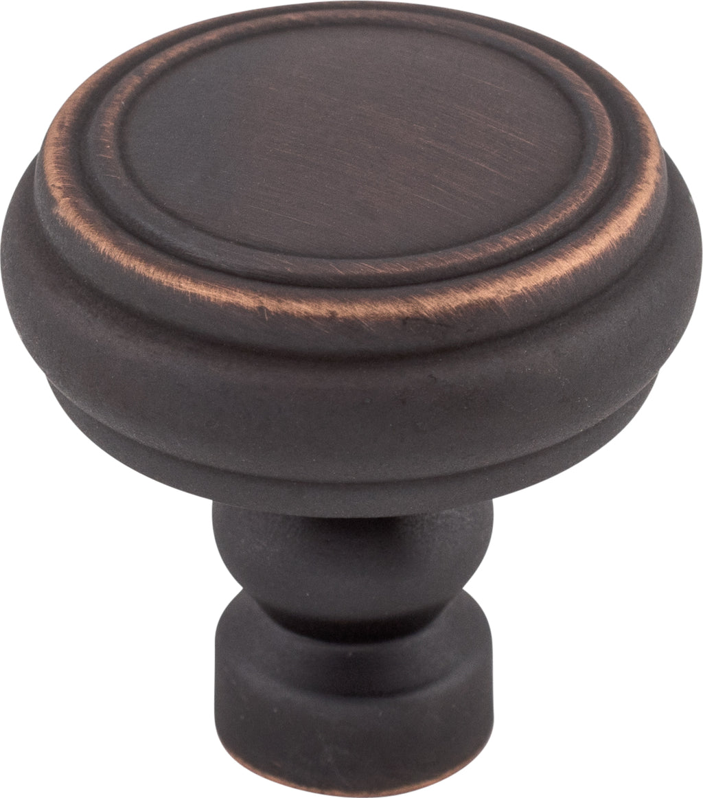 Top Knobs Brixton Series 1-1/4"L Rimmed Knob, Umbrio