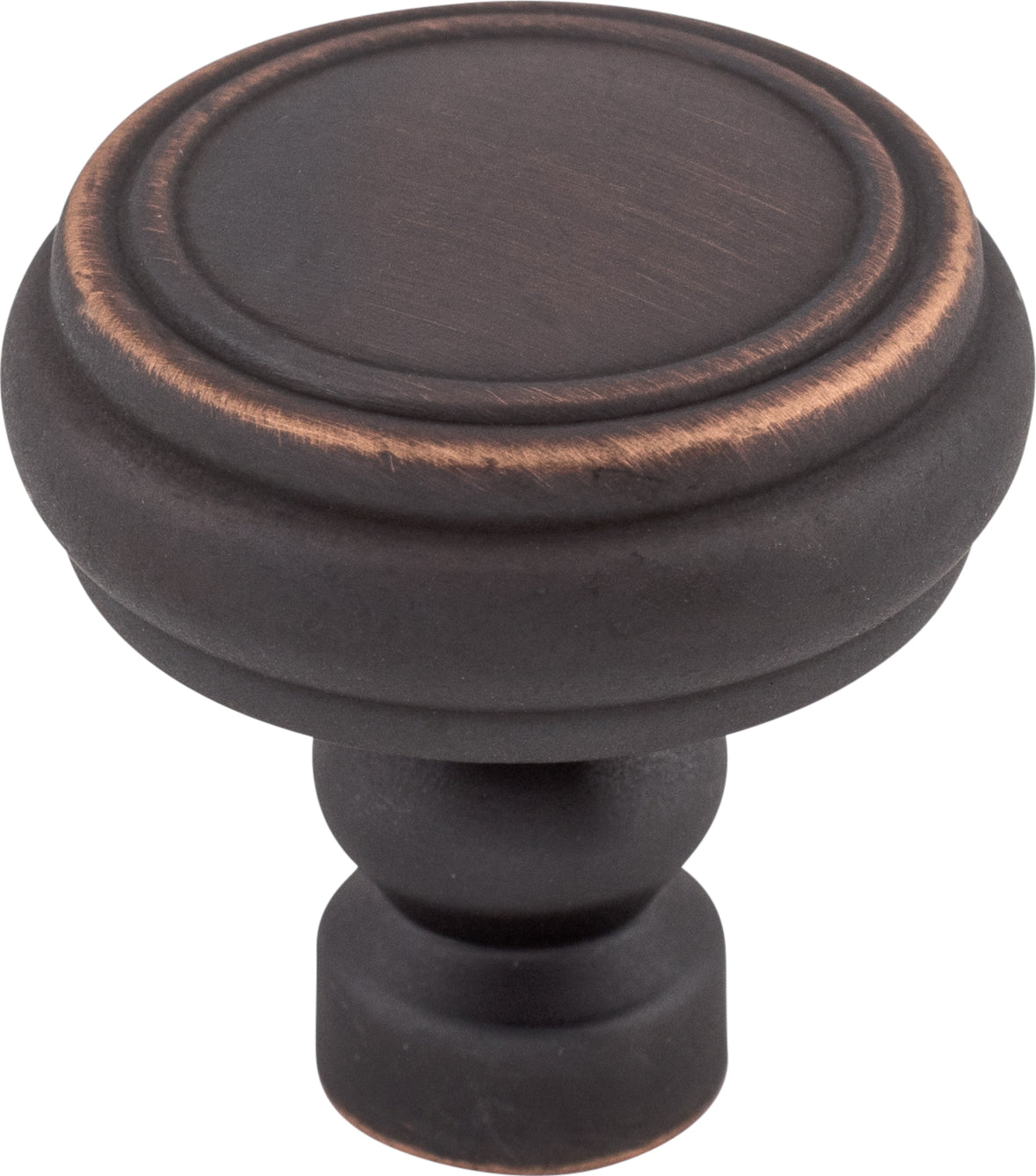 Top Knobs Brixton Series 1-1/4"L Rimmed Knob, Umbrio