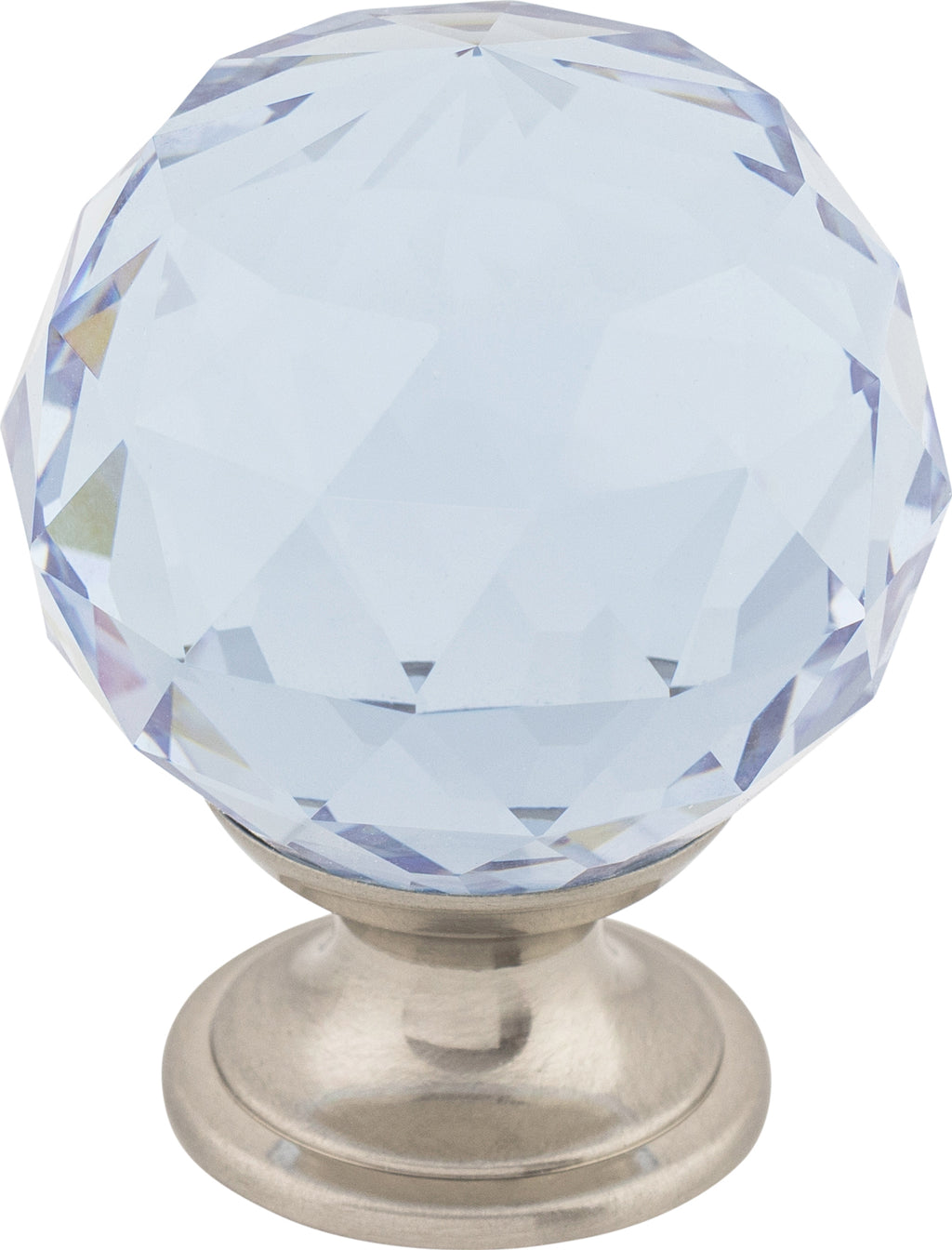 Top Knobs Light Blue Crystal Series 1-3/8"L Knob, 