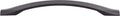 Top Knobs Crest Series 6-1/4"(159mm) CC Pull, Flat Black