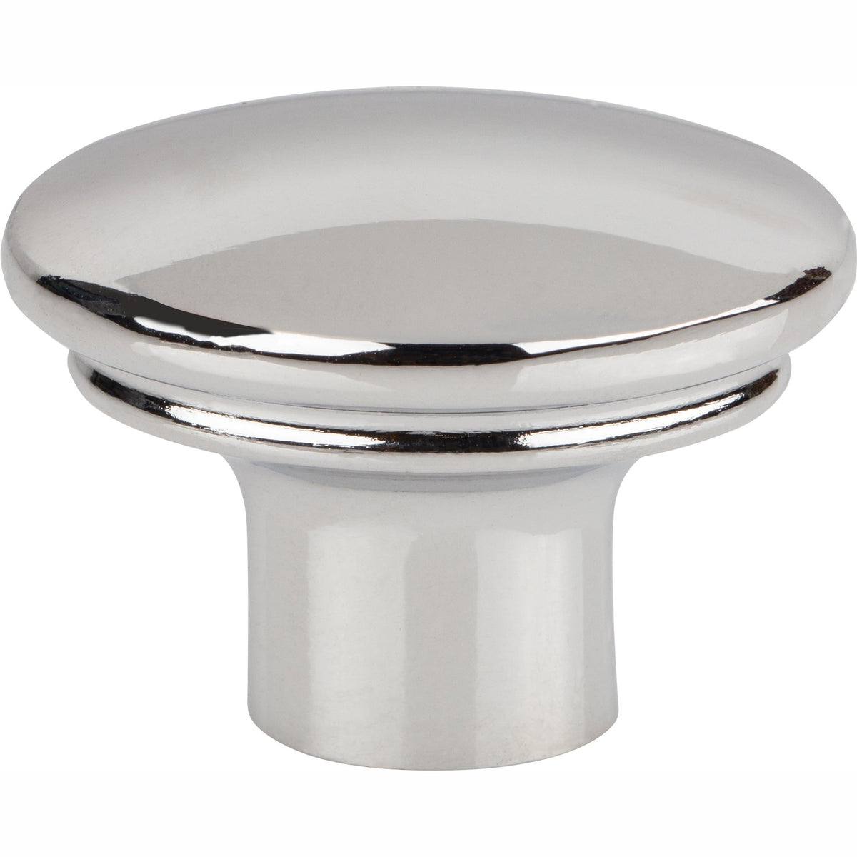Top Knobs Julian Series 1-3/8"L Oval Knob, Polished Chrome