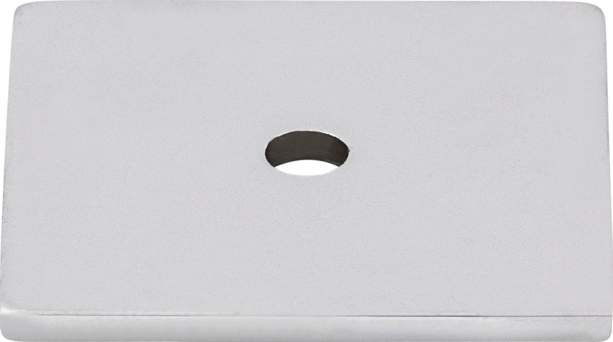 Top Knobs Square Series 1-1/4"L Backplate, Polished Chrome