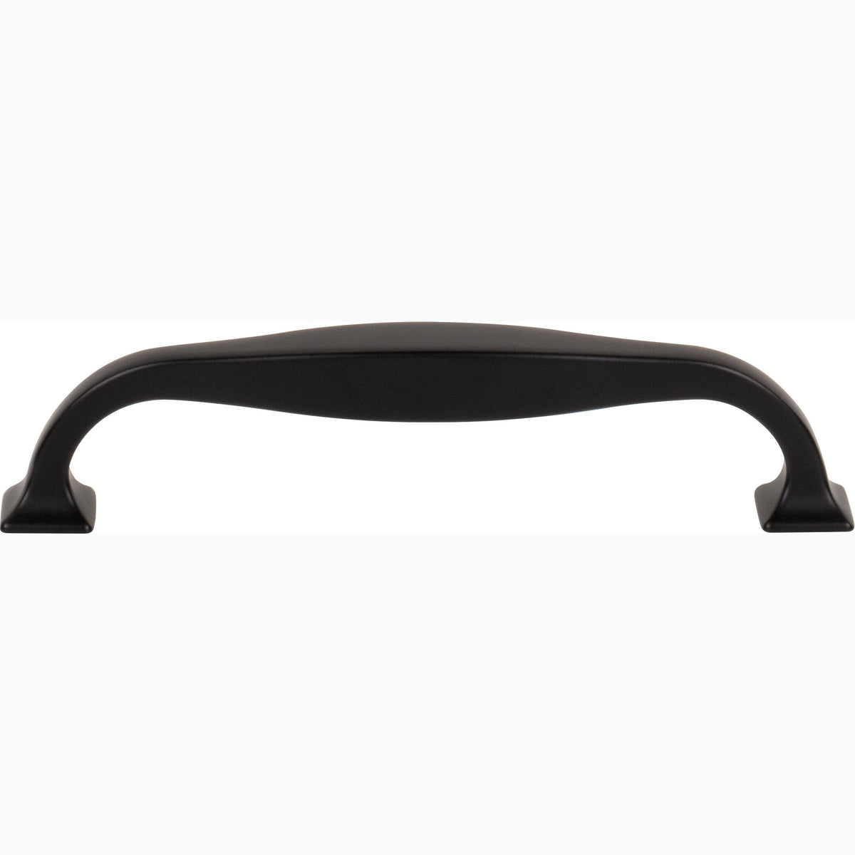 Top Knobs Contour Series 5-1/16"(128mm) CC Pull, Flat Black