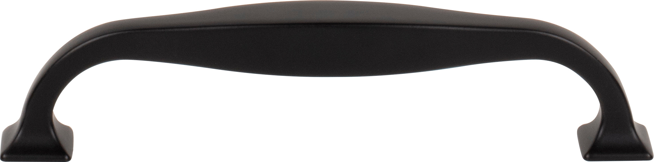 Top Knobs Contour Series 5-1/16"(128mm) CC Pull, Flat Black