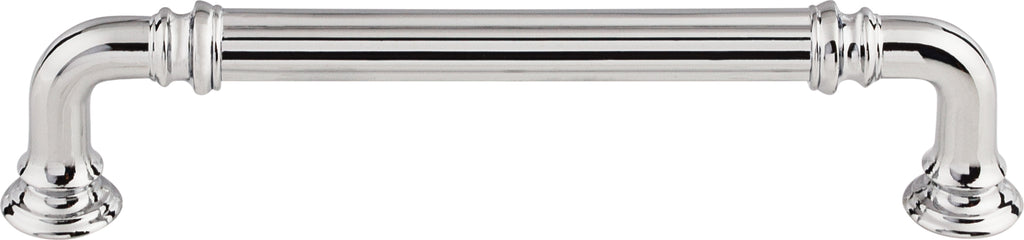 Top Knobs Reeded Series 5"(127mm) CC Pull, Polished Chrome