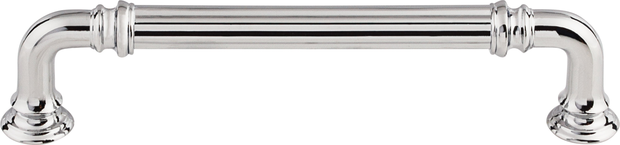 Top Knobs Reeded Series 5"(127mm) CC Pull, Polished Chrome