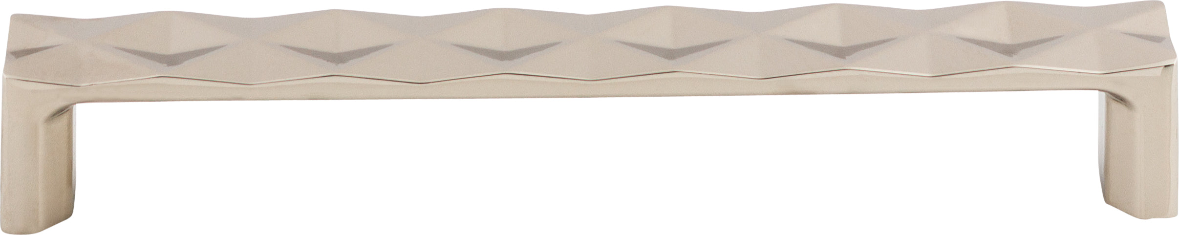 Top Knobs Quilted Series 6-5/16"(160mm) CC Pull, Polished Nickel