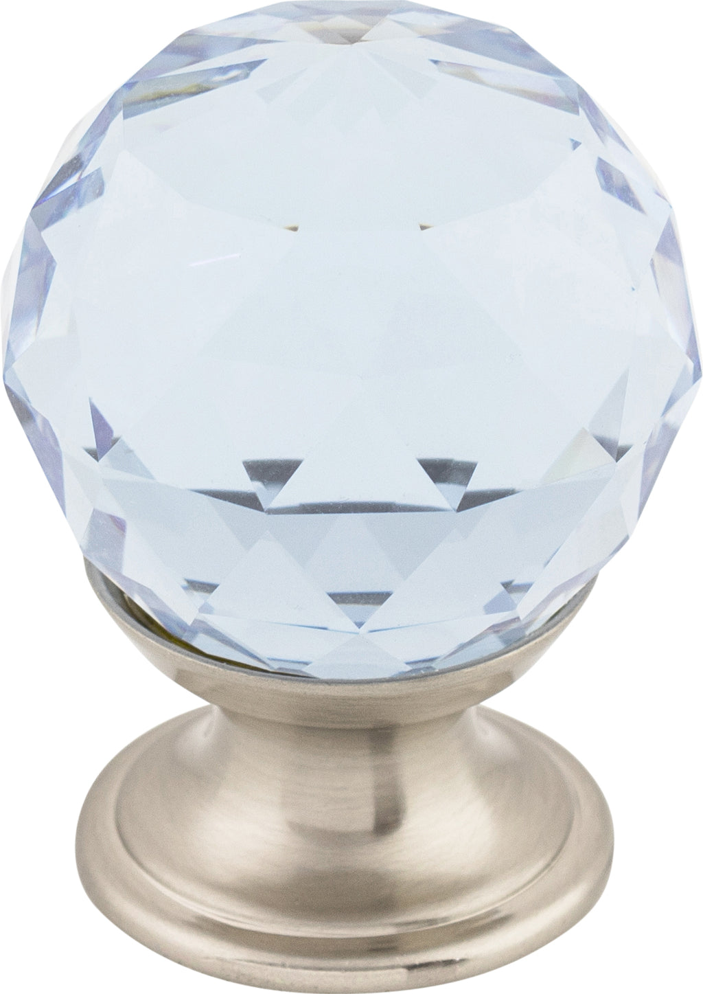 Top Knobs Light Blue Crystal Series 1-1/8"L Knob, 