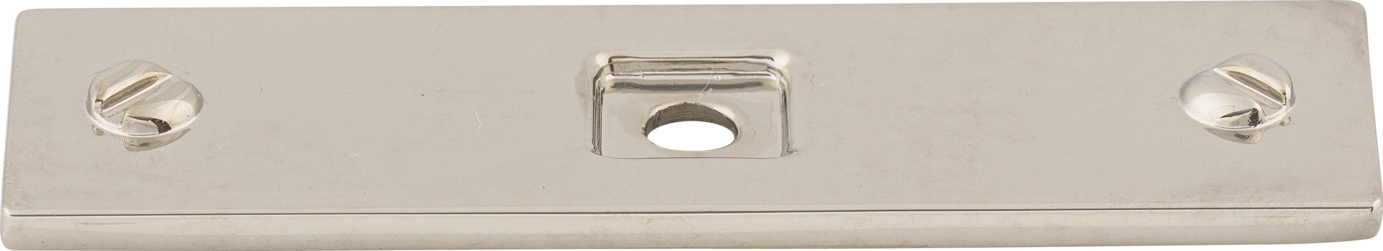 Top Knobs Channing Series 3"L Backplate, Polished Nickel