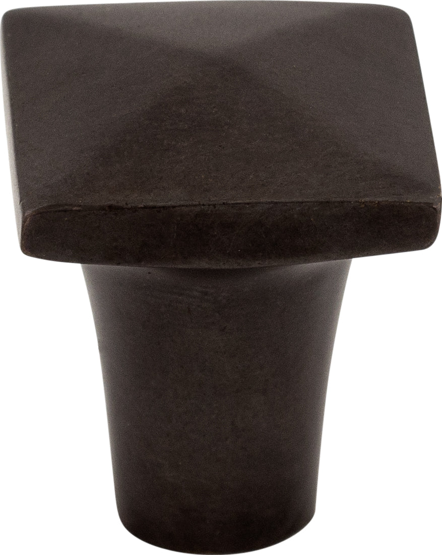 Top Knobs Aspen Square Series 7/8"L Knob, Medium Bronze