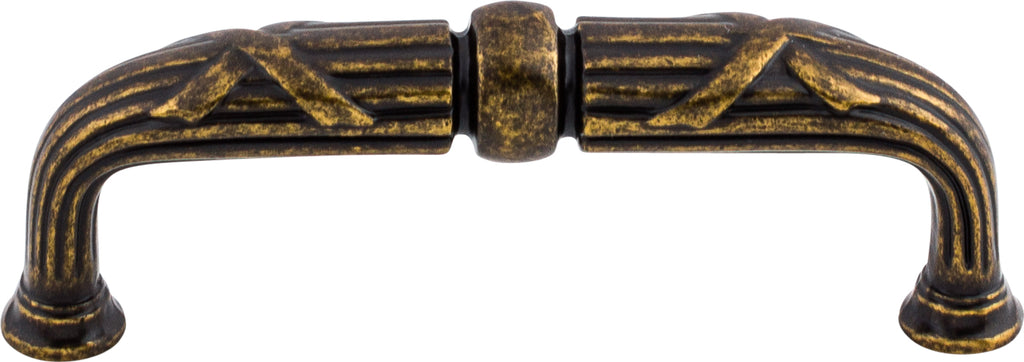 Top Knobs Ribbon & Reed Series 3-3/4"(95mm) CC D-Pull, German Bronze