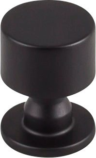 Top Knobs Lily Series 1"L Knob, Flat Black