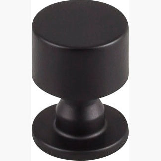 Top Knobs Lily Series 1"L Knob, Flat Black