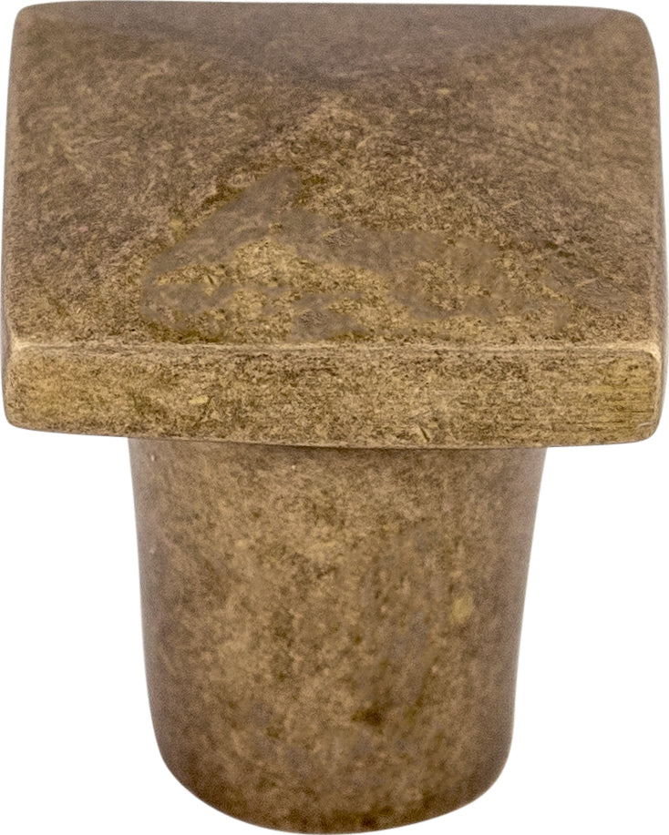 Top Knobs Aspen Square Series 3/4"L Knob, Light Bronze