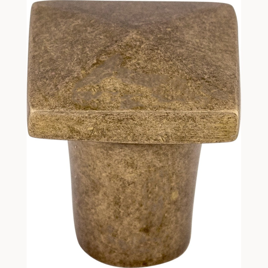 Top Knobs Aspen Square Series 3/4"L Knob, Light Bronze