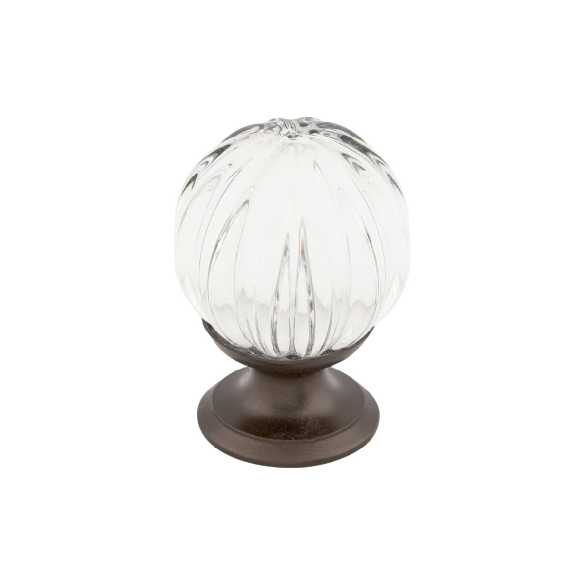 Clear Melon Crystal 1 1/8" Diameter Round Knob