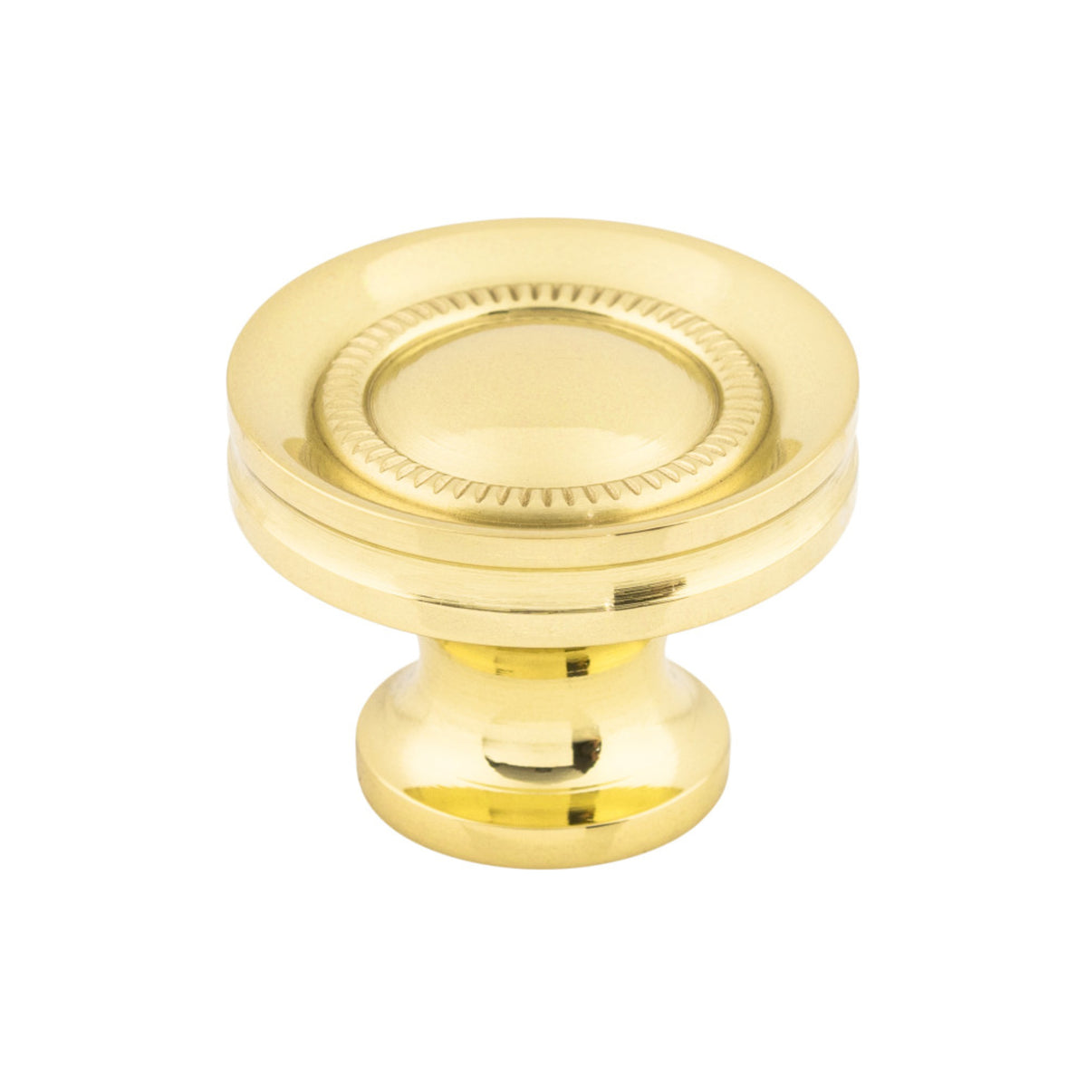 Button Faced 1 1/4" Diameter Round Knob