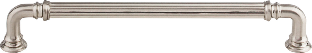 Top Knobs Reeded Series 7"(178mm) CC Pull, Brushed Satin Nickel